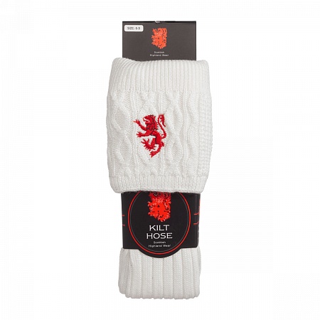 картинка Хосы Kilt Hose RED LION OFF WHITE от магазина  Mykilt